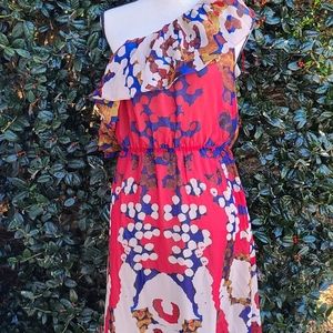 🥰 One shoulder ruffle dress